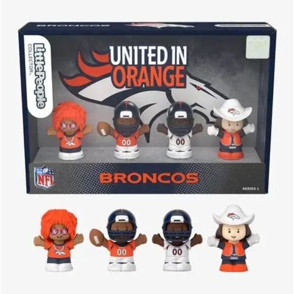 Fisher Price - Little People x NFL Collector Denver Broncos Figure 4-Pack - Picture 1 of 4